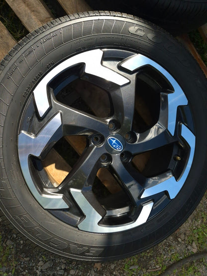 2022 Subaru Crosstrek Wheel Rim W/ Tire 225/55/r18 18x7j 6.3/32 Pair 2 Pcs OEM
