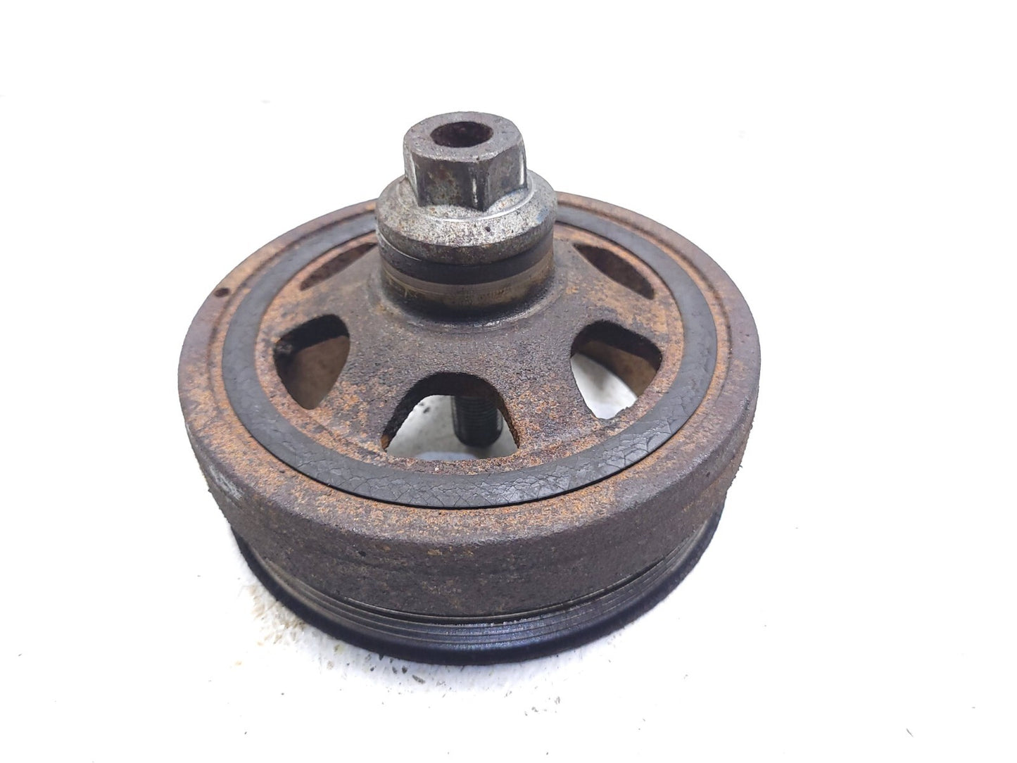 2007 Mercedes Ml500 Crankshaft Harmonic Balancer Pulley W/ Bolt OEM M113