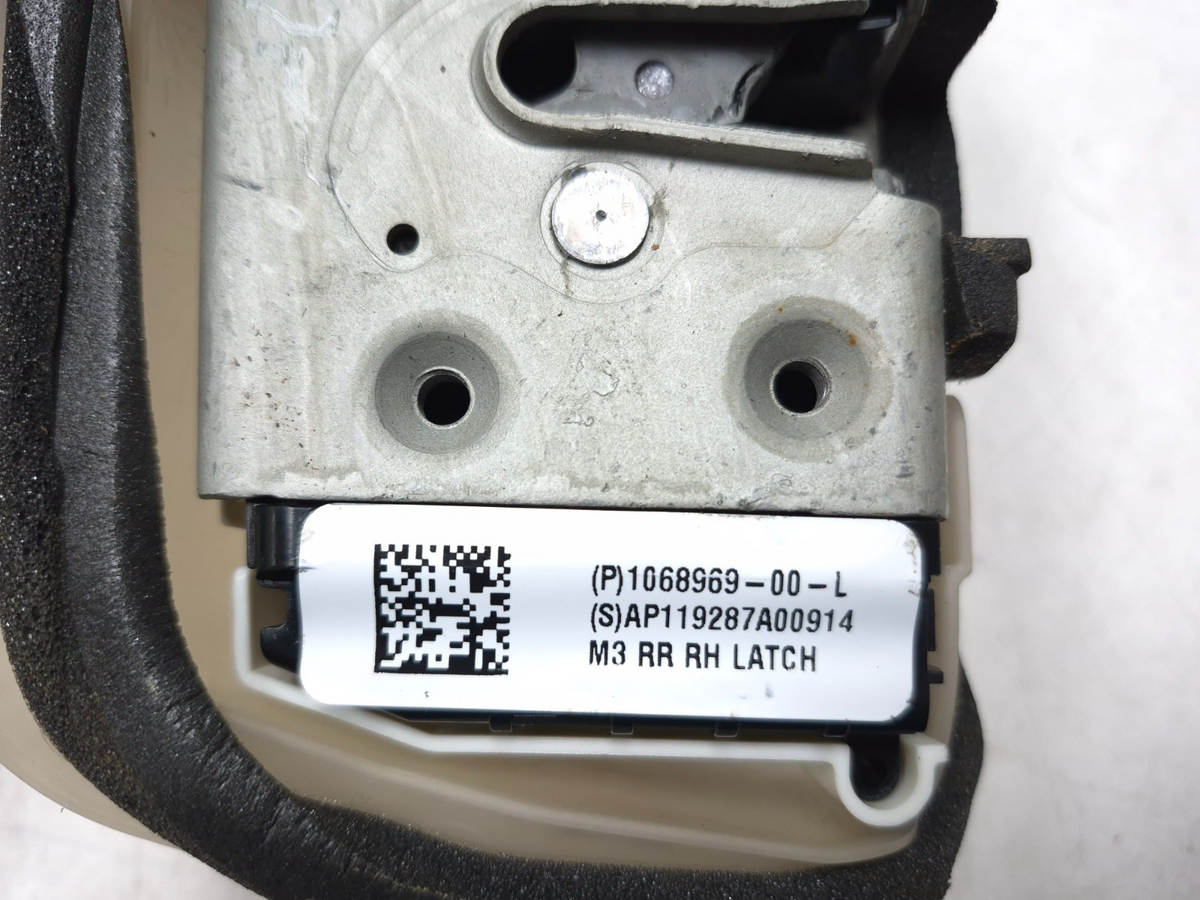 2020 Tesla Model 3 Rear Door Lock Latch Actuator Right Passenger Side OEM