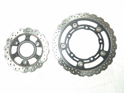 2019 Kawasaki Z400 Er400 Brake Disc Rotor Front & Rear Pair OEM