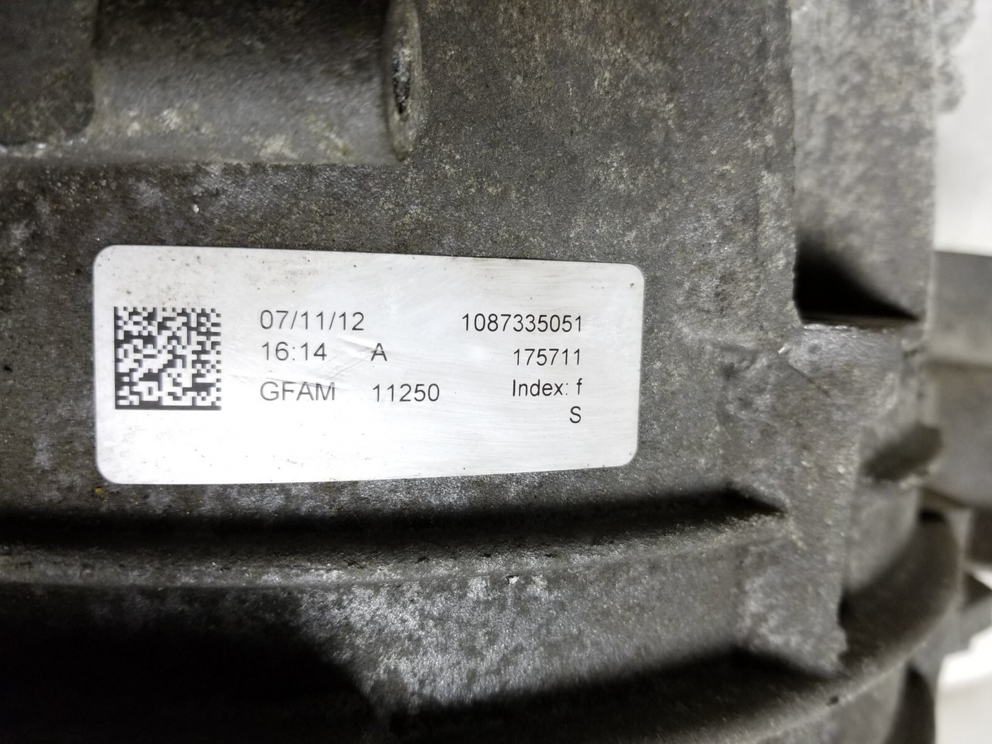 2012 Audi Q5 Transmission Bell Housing OEM
