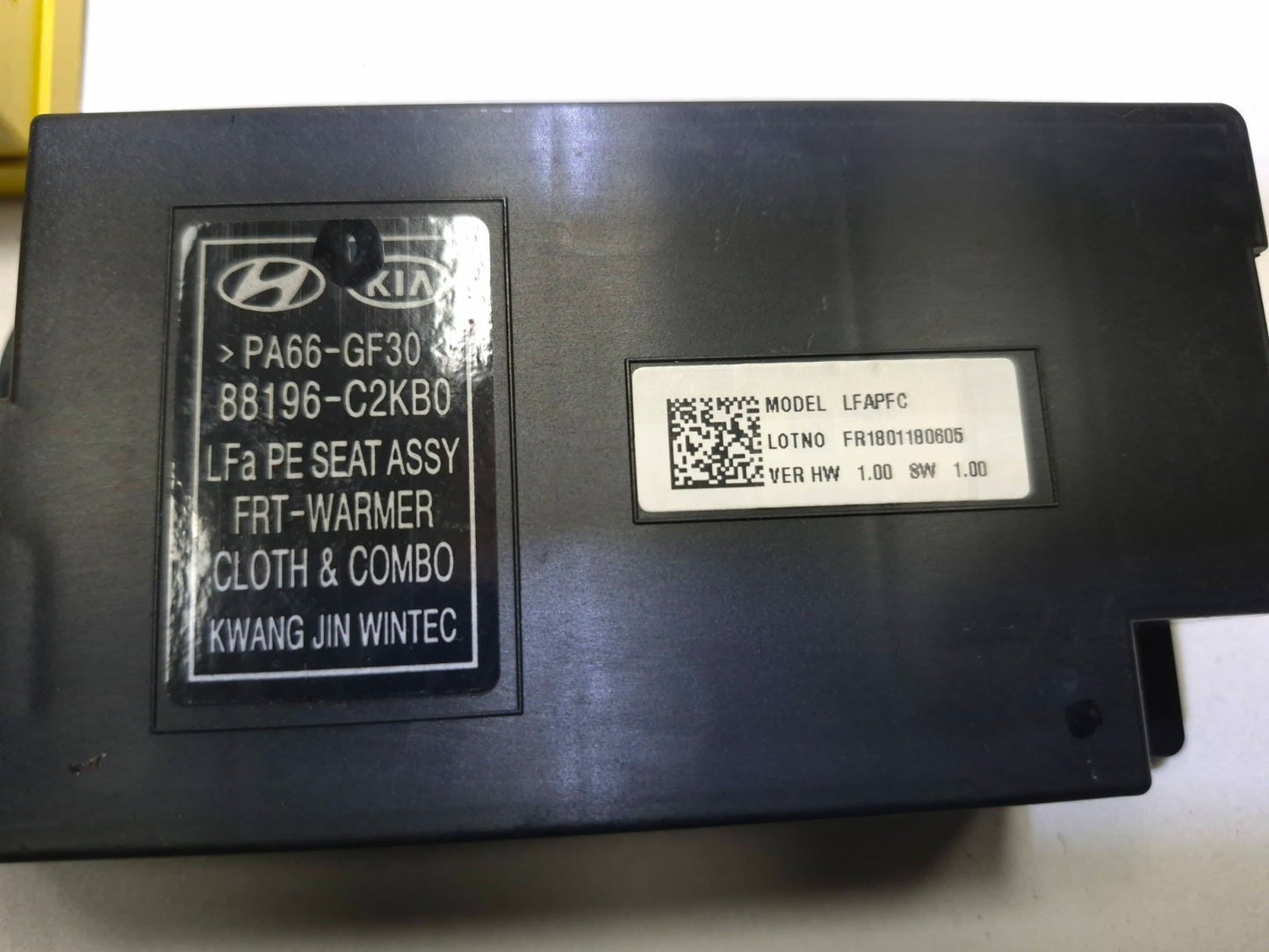 2018 Hyundai Sonata Sport Front Passenger Seat Heater & Occupant Module Pair OEM
