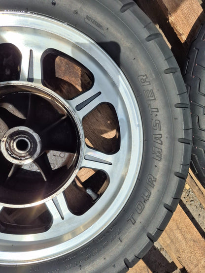 1991 Kawasaki Vulcan 500 En500 Wheel Rim & Tire Front & Rear *straight* OEM