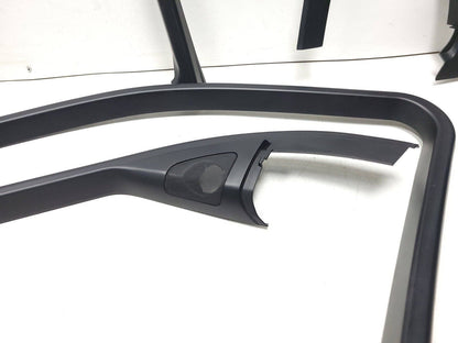 07 - 13 BMW X5 Interior Door Window Chanel Frame Cover Trim 4pcs OEM