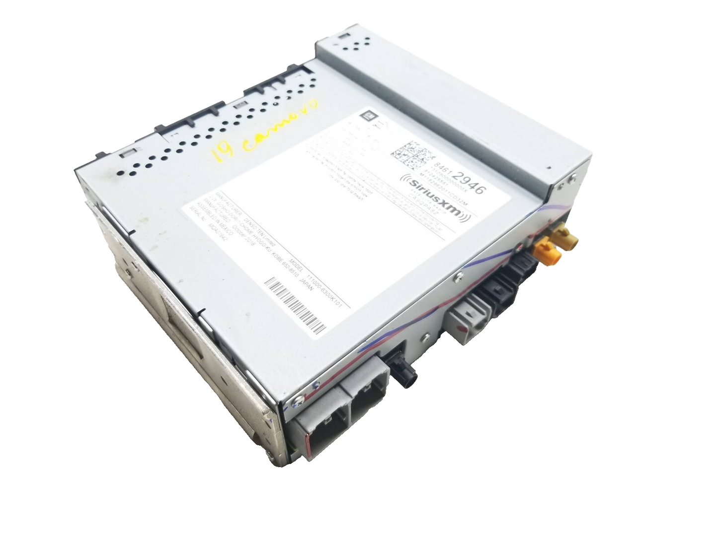 2019 Chevrolet Camaro Radio Receiver OEM