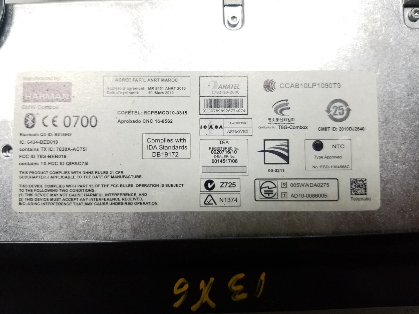 07 08 09 10 11 12 13 BMW X6 Telematics Communication Control Module  OEM