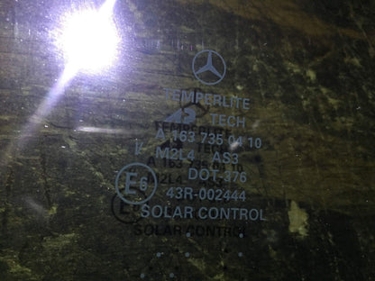 98 99 00 01 Mercedes W163 Rear Right Passenger Side Window Glass Tinted OEM D34