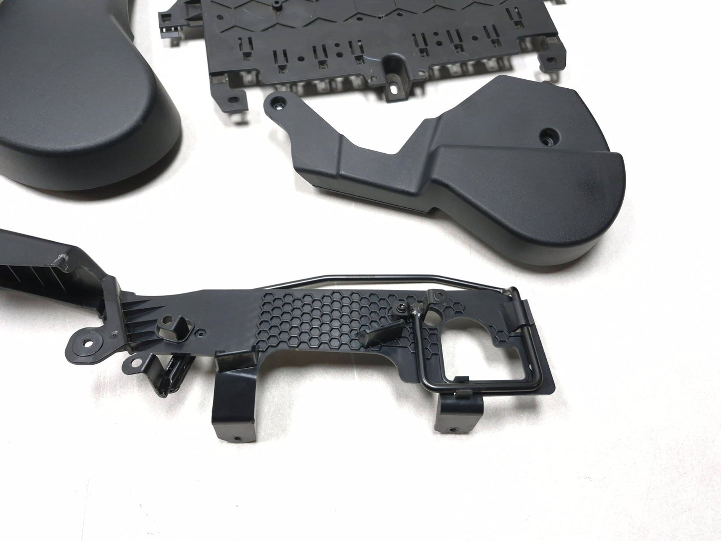 2017 Jaguar Xe Front Left Driver Seat Trim Cover & Switch 5pcs OEM