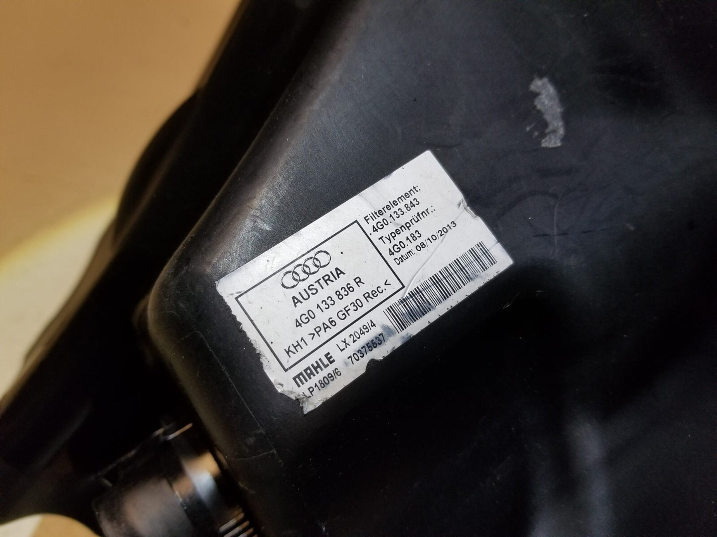 2014 Audi A6 Air Filter Housing Box 3.0l OEM