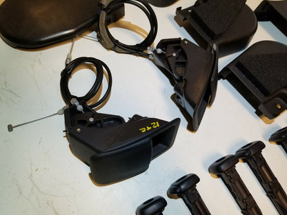 2012 Scion Tc Rear Seat Trim & Seat Lock Control Lever & Guide Sleeve 13 Pcs OEM