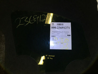 2018 Buick Encore Front Door Window Glass Passenger Side OEM
