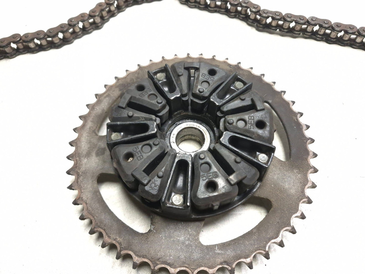 2002 Yamaha Yzf-r6 Rear Sprocket & Drive Chain Pair OEM