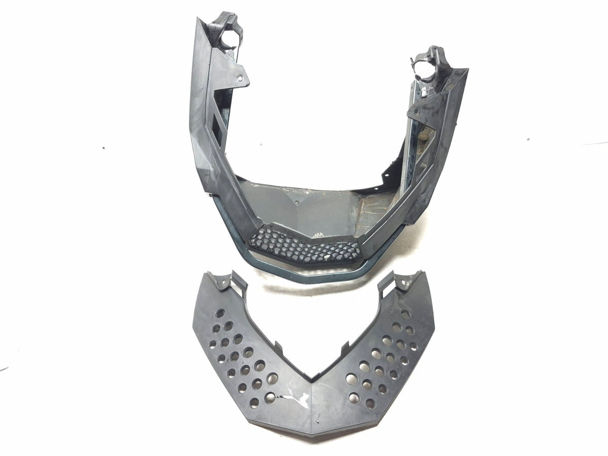 2010 Ski-doo Mxz 800r Front Bottom Pan W/ Pan Cap Pair OEM