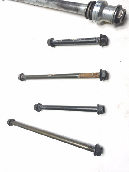 1987 Honda Goldwing 1200i Wheel Axle Front & Rear W/ Pivot Bolt OEM
