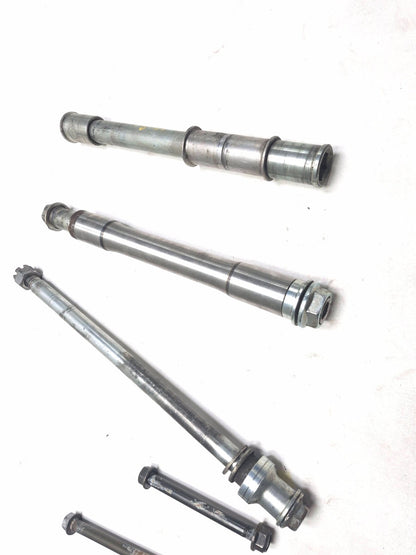 1987 Honda Goldwing 1200i Wheel Axle Front & Rear W/ Pivot Bolt OEM