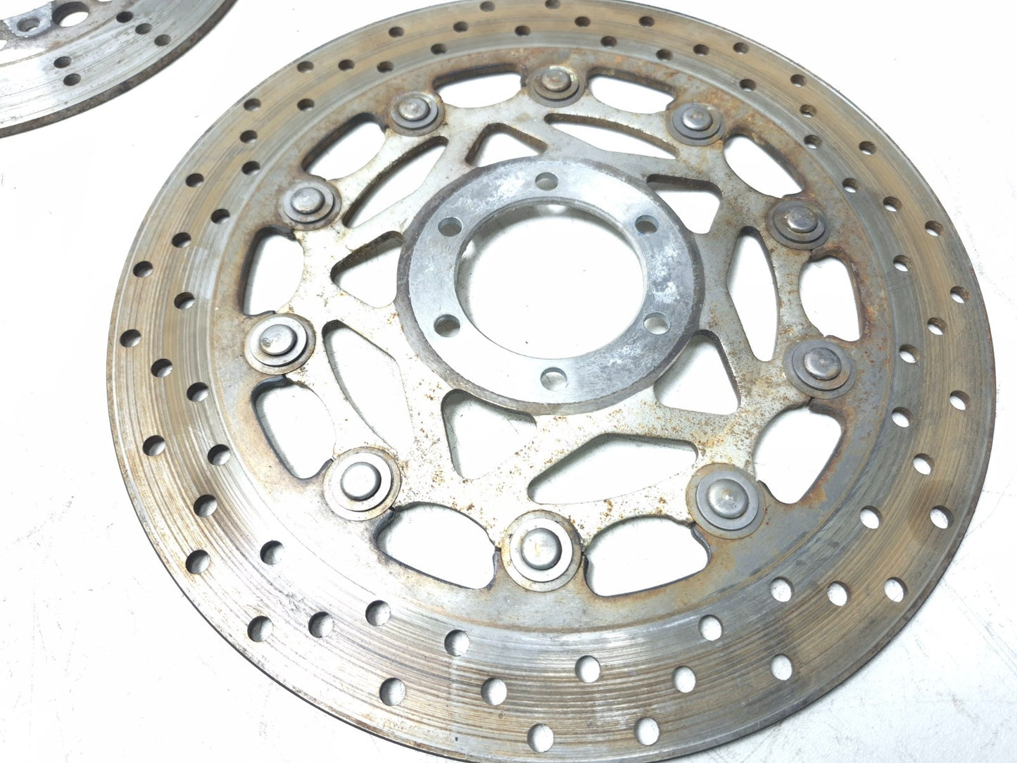 1991 Yamaha Fzr600r Brake Rotor Disc Front & Rear 3pcs OEM