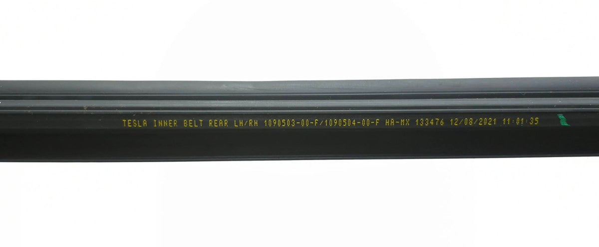 2021 Tesla Model 3 Rear Door Window Belt Molding & Door Seal Driver Side 3pcsoem