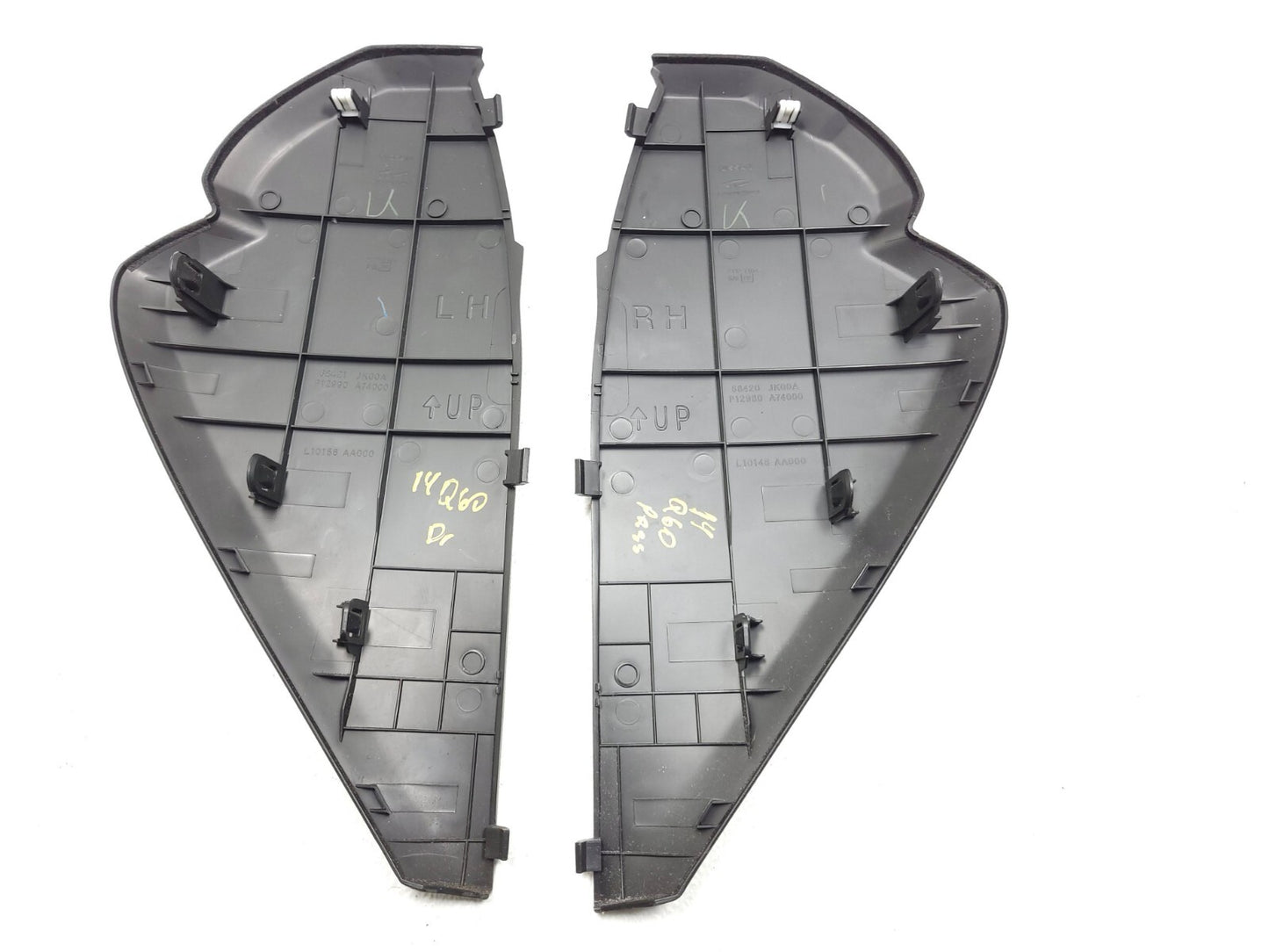 2014 2015 Infiniti Q60 Coupe Dash End Cap Cover Left & Right 2pcs OEM