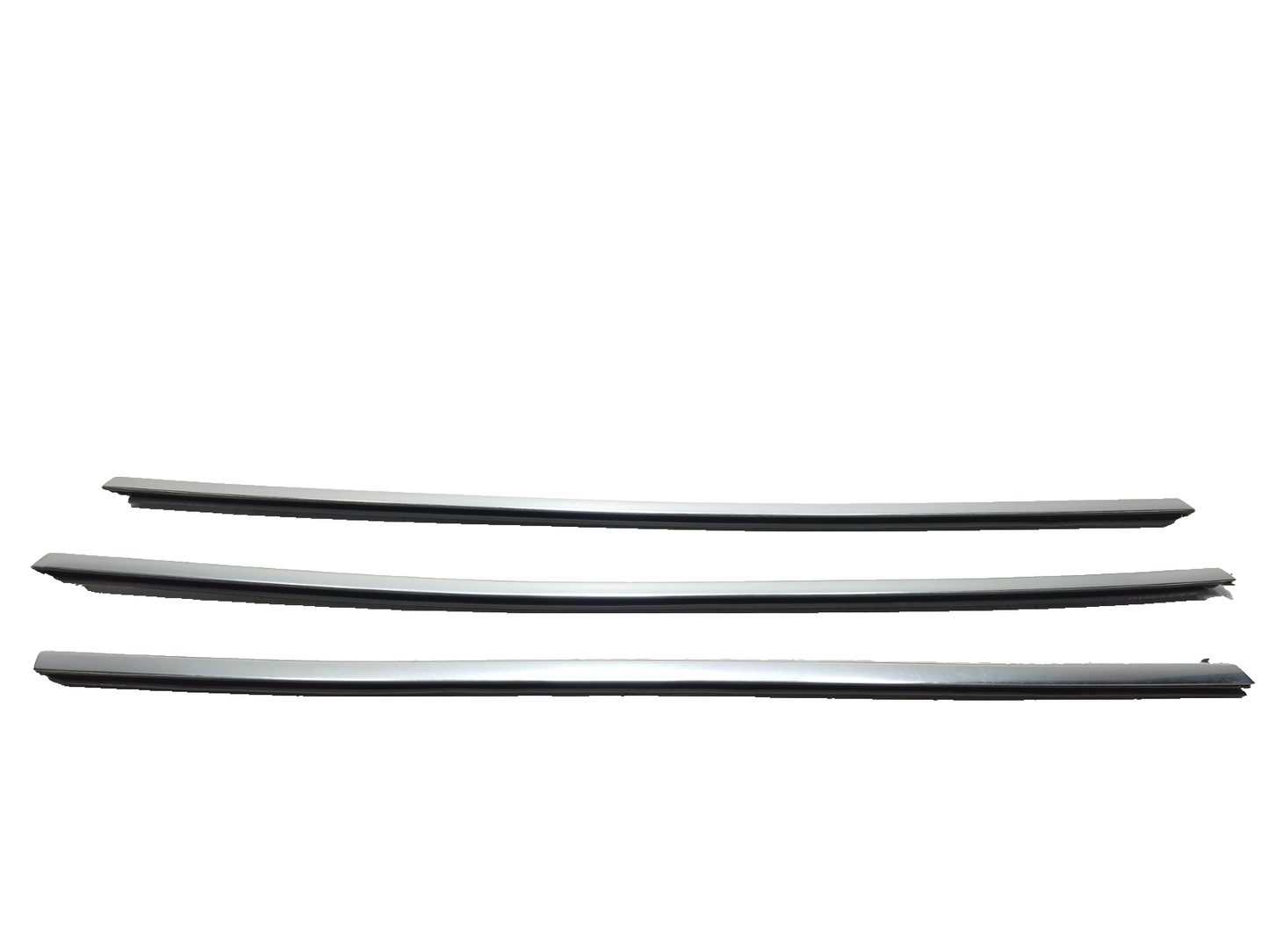 2019 Tesla Model 3 Door Window Belt Seal Molding 3 Pcs OEM
