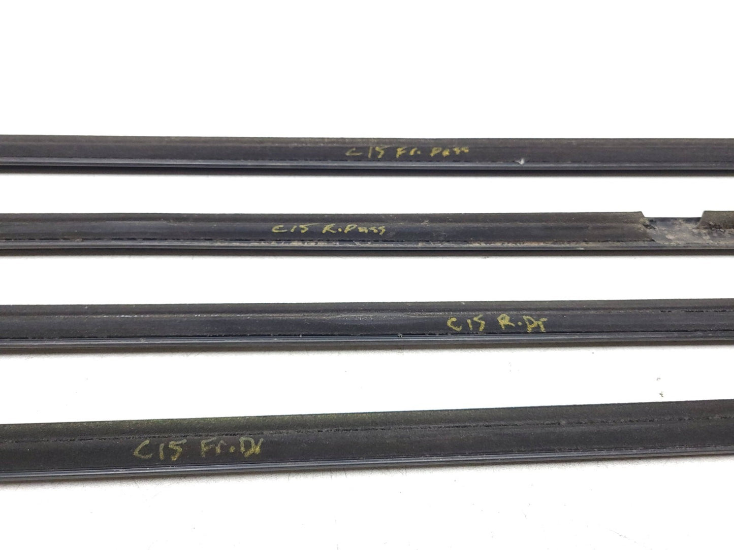11-15 Subaru Impreza Door Window Belt Seal Molding 4pcs OEM Sedan