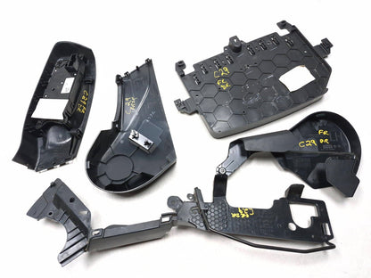 2017 Jaguar Xe Front Left Driver Seat Trim Cover & Switch 5pcs OEM
