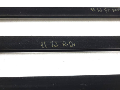 2010 - 2019 Jaguar XJ Door Glass Belt Seal Molding Set 4 OEM