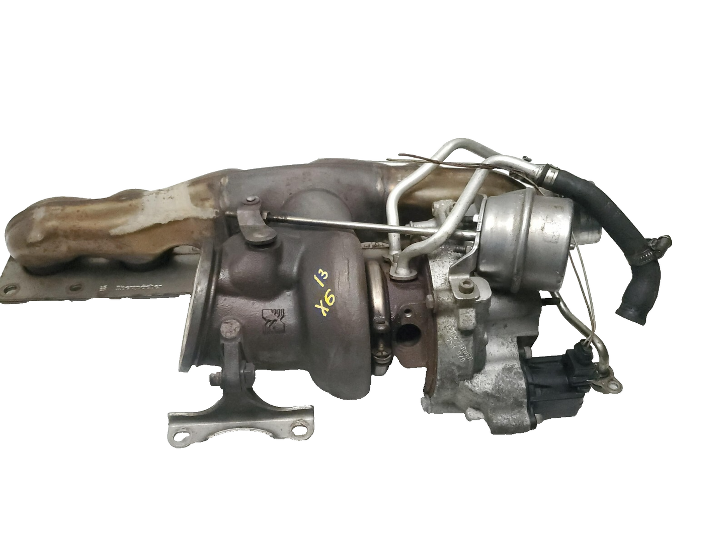 2013 BMW X6 Turbocharger W/ Exhaust Manifold Assy OEM