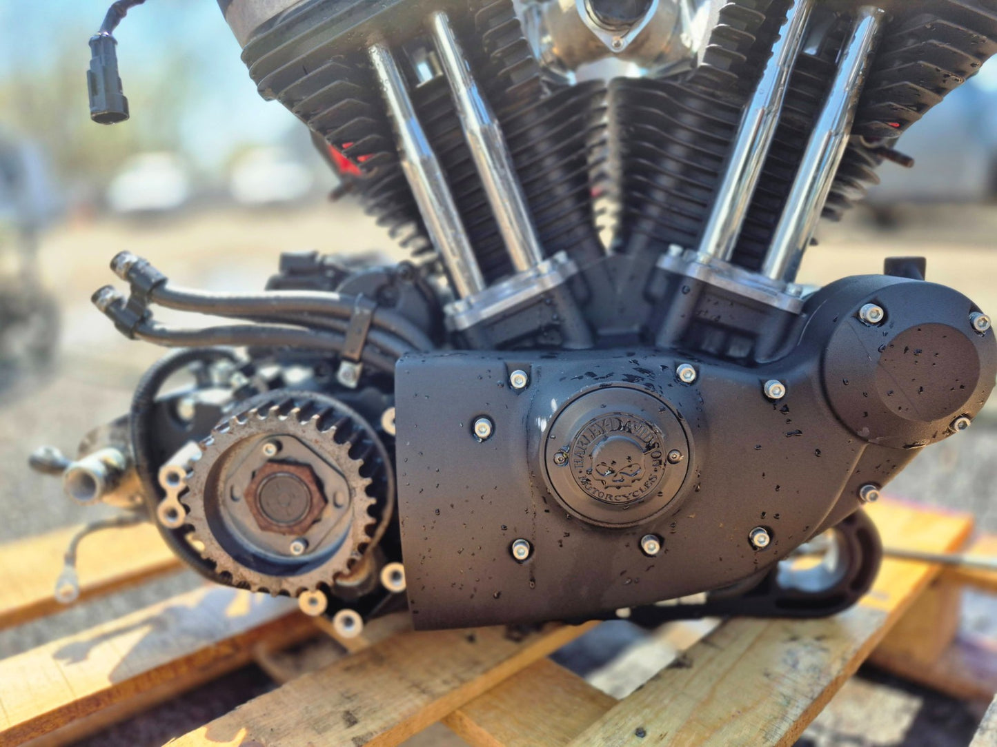 2021 Harley Sportster Xl1883 Engine Motor ** Left Case Damage **