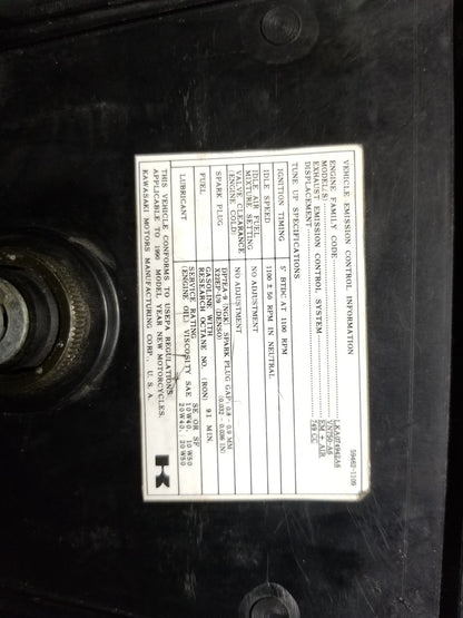 1990 Kawasaki Vn750 Vulcan Ignition Lock Set & Fuel Cap 4 Pcs OEM