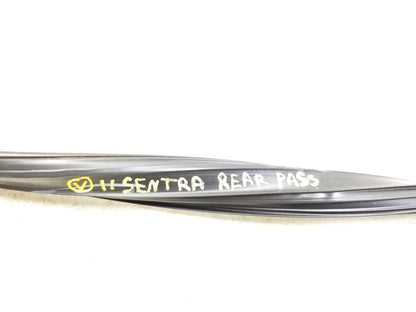 2007 - 2012 Nissan Sentra Door Weatherstrip Seal & Belt Rear Passenger Side OEM