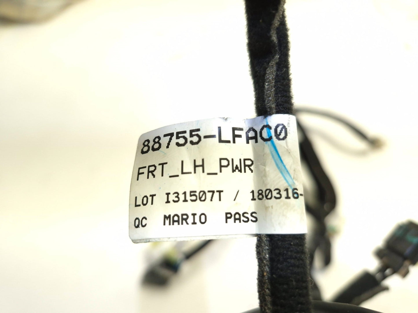 2018 Hyundai Sonata Sport Front Power Seat Wire Harness Left Driver Side OEM