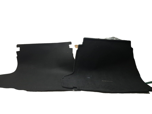 2012 Hyundai Sonata Trunk Floor Mat & Cargo Floor Carpet Liner Tray Mat Pair OEM