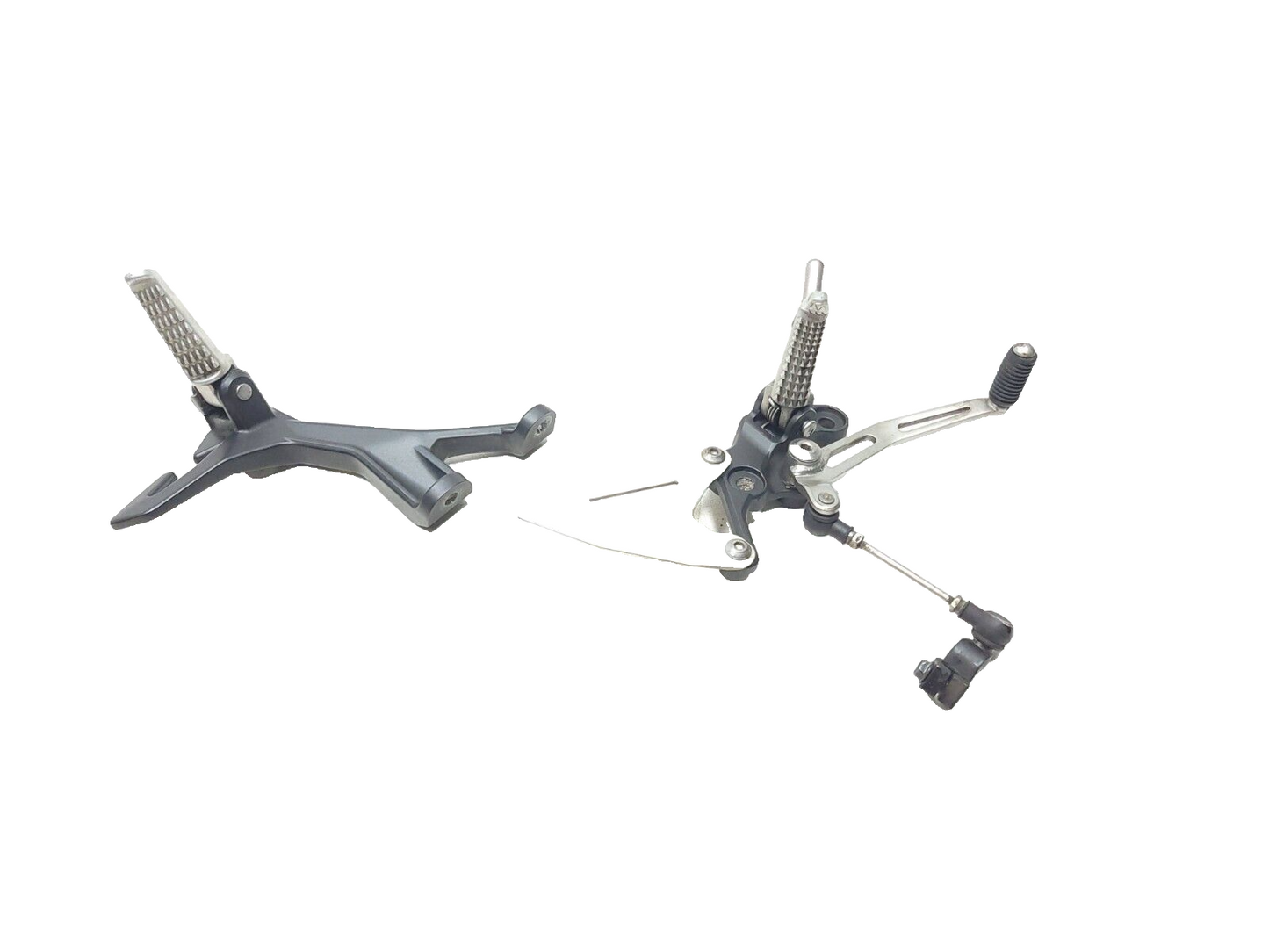 19 - 23 Kawasaki Z400 Er400 Left Side Foot Peg Front Rear Pair OEM