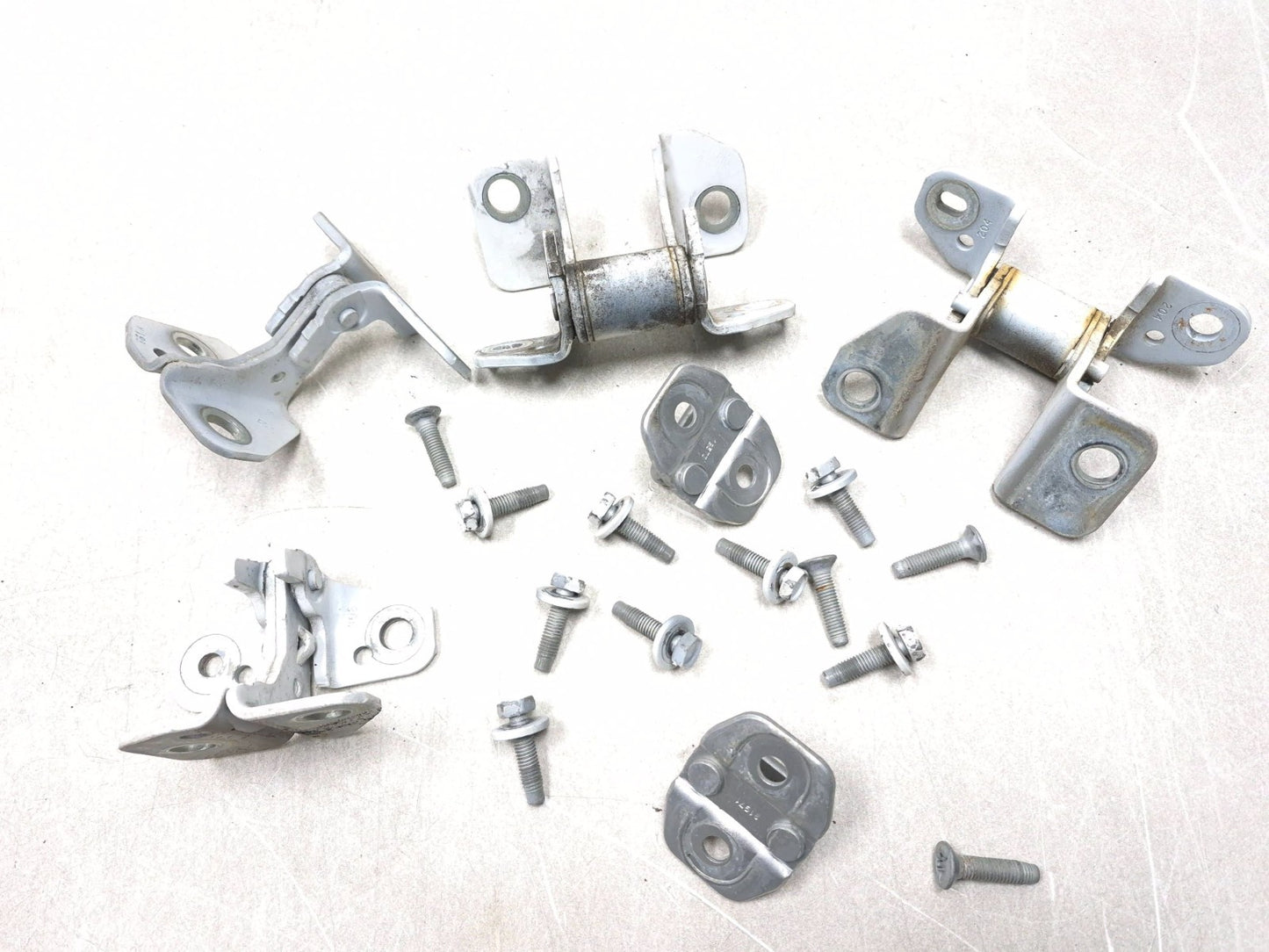 2013 Dodge Grand Carawan Sxt Door Hinge Front & Rear Driver Side Left Set OEM
