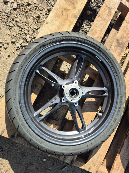 2008 Triumph Sprint St Wheel Rim & Tire Front & Rear *straight* OEM