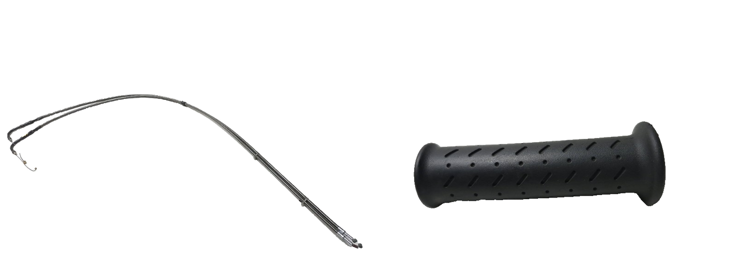 2003 Harley-davidson Fxdl Anniversary Dyna Throttle Cable & Left Grip Pair OEM