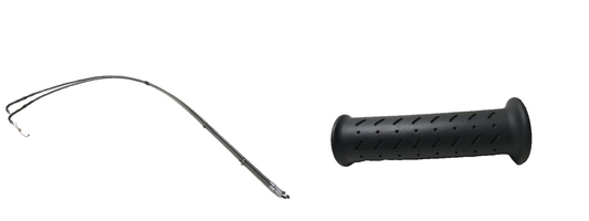 2003 Harley-davidson Fxdl Anniversary Dyna Throttle Cable & Left Grip Pair OEM