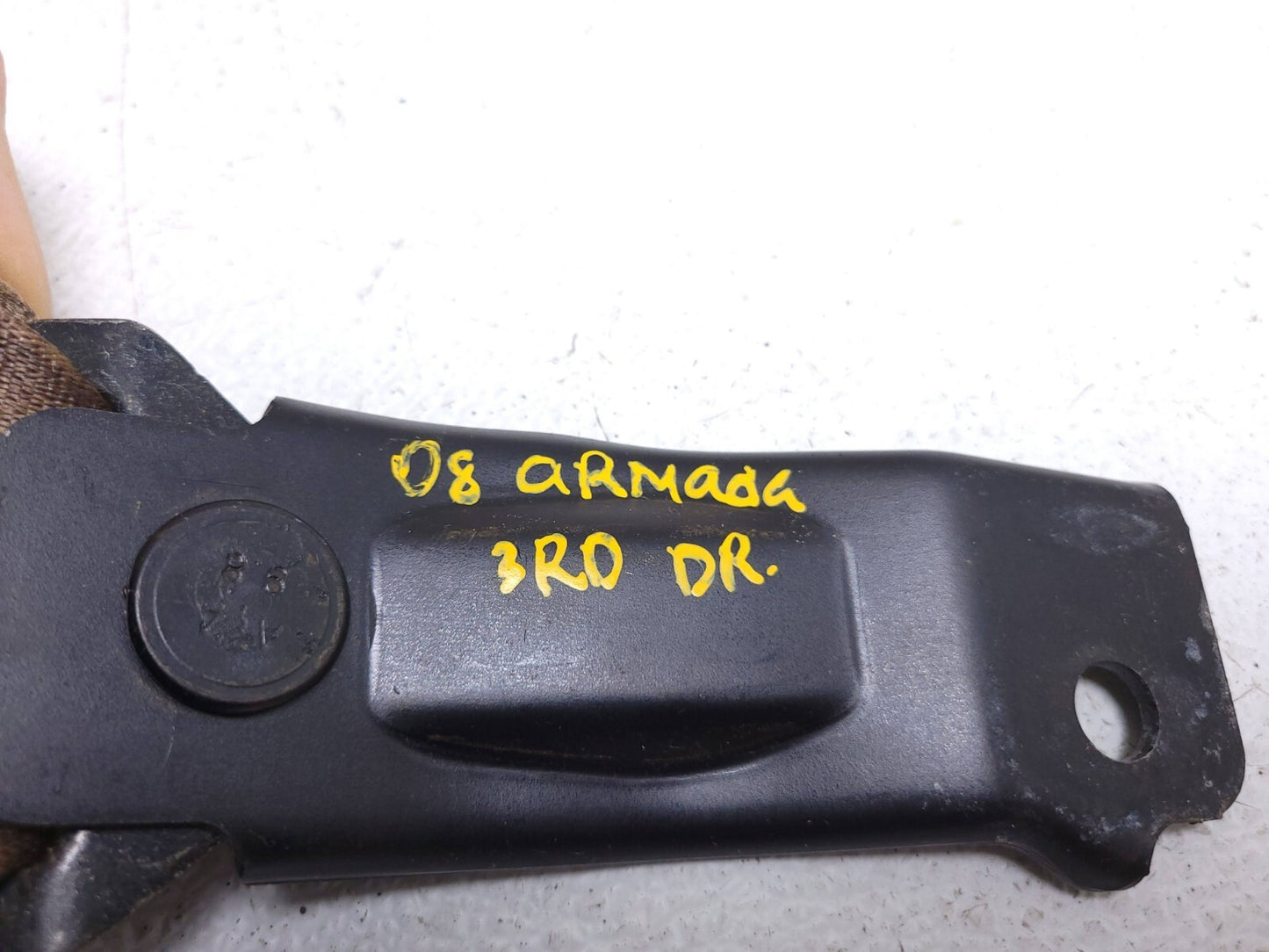 2008 Nissan Armada Rear 3rd Row Seat Trim W/ Seat Belt Driver Side Left OEM