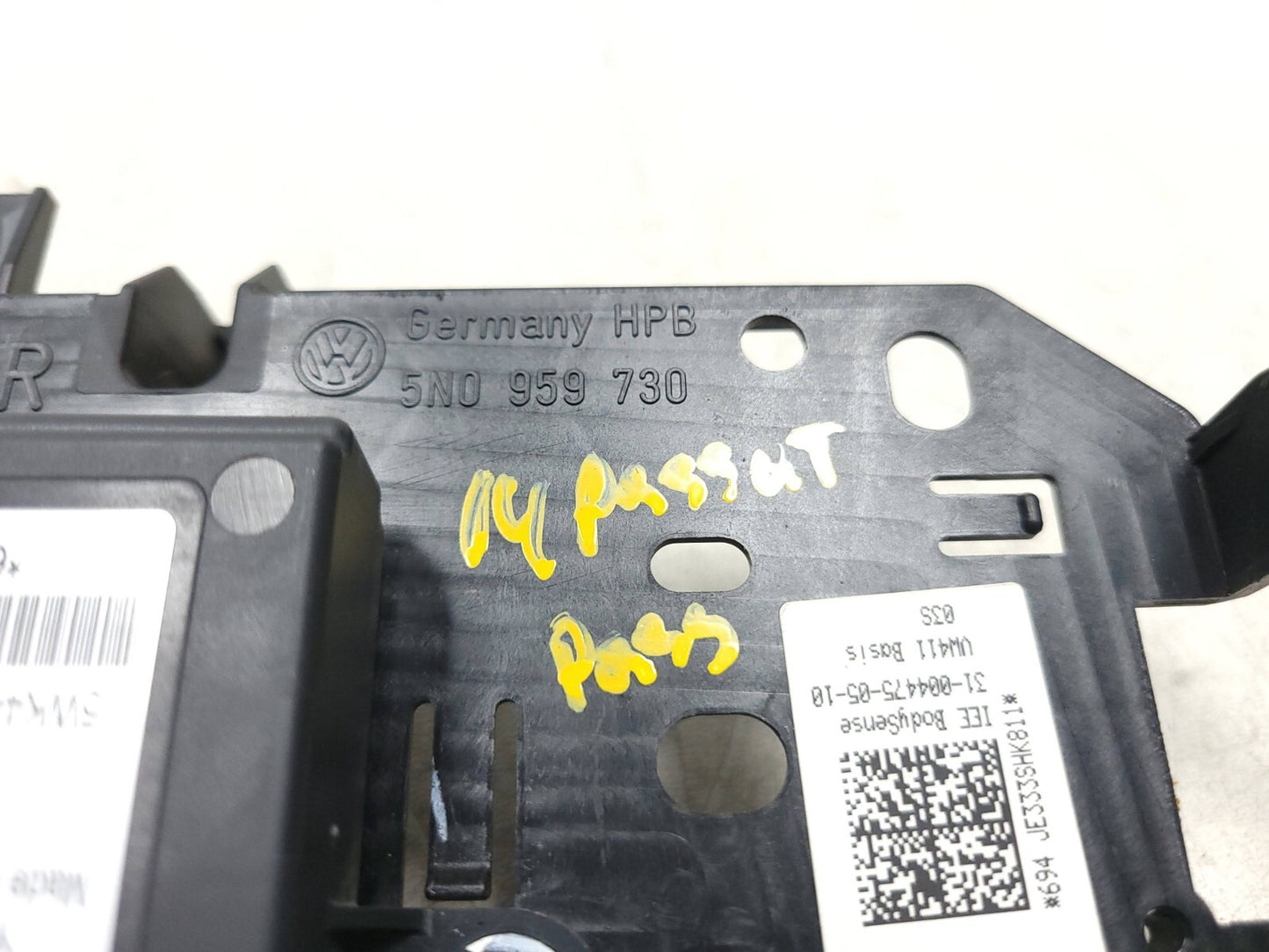 2014 Volkswagen Seat Occupant Sensor Passat Front & Wiring Harness Passenger Oe