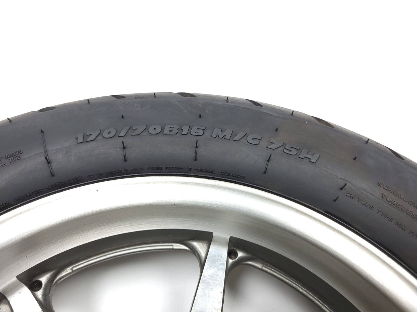 2007 Yamaha Xvs 1300 V-star Rear Back Wheel Rim & Tire OEM