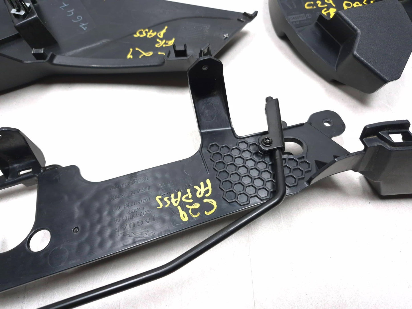 2017 Jaguar Xe Front Right Passenger Seat Trim Cover & Switch 5pcs OEM