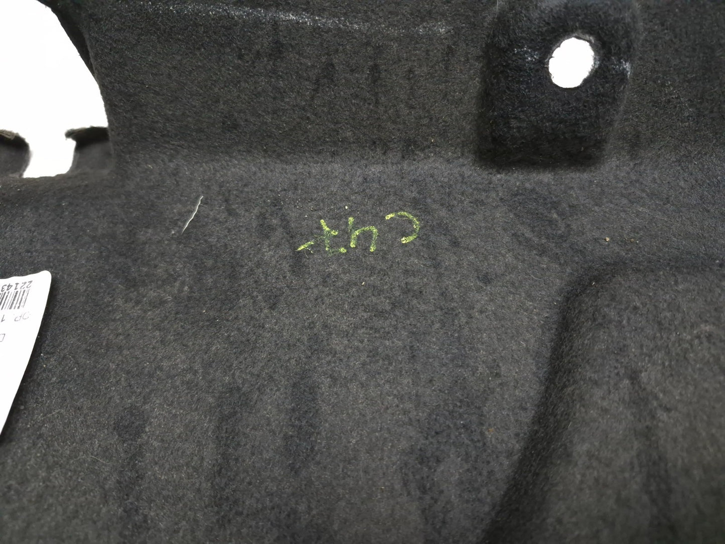 2013 Fiat 500 Turbo Trunk Liftgate Soundproofing Carpet Trim Panel OEM