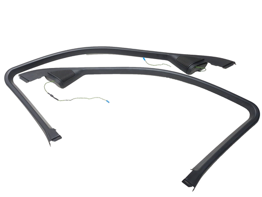 2007 BMW 530i E60 Front Door Window Frame Surround Tweeter Trim Left & Right OEM