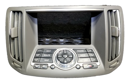 2011 Infiniti G37 Display Screen Control Panel Trim Bezel W/ Air Vent Grille OEM