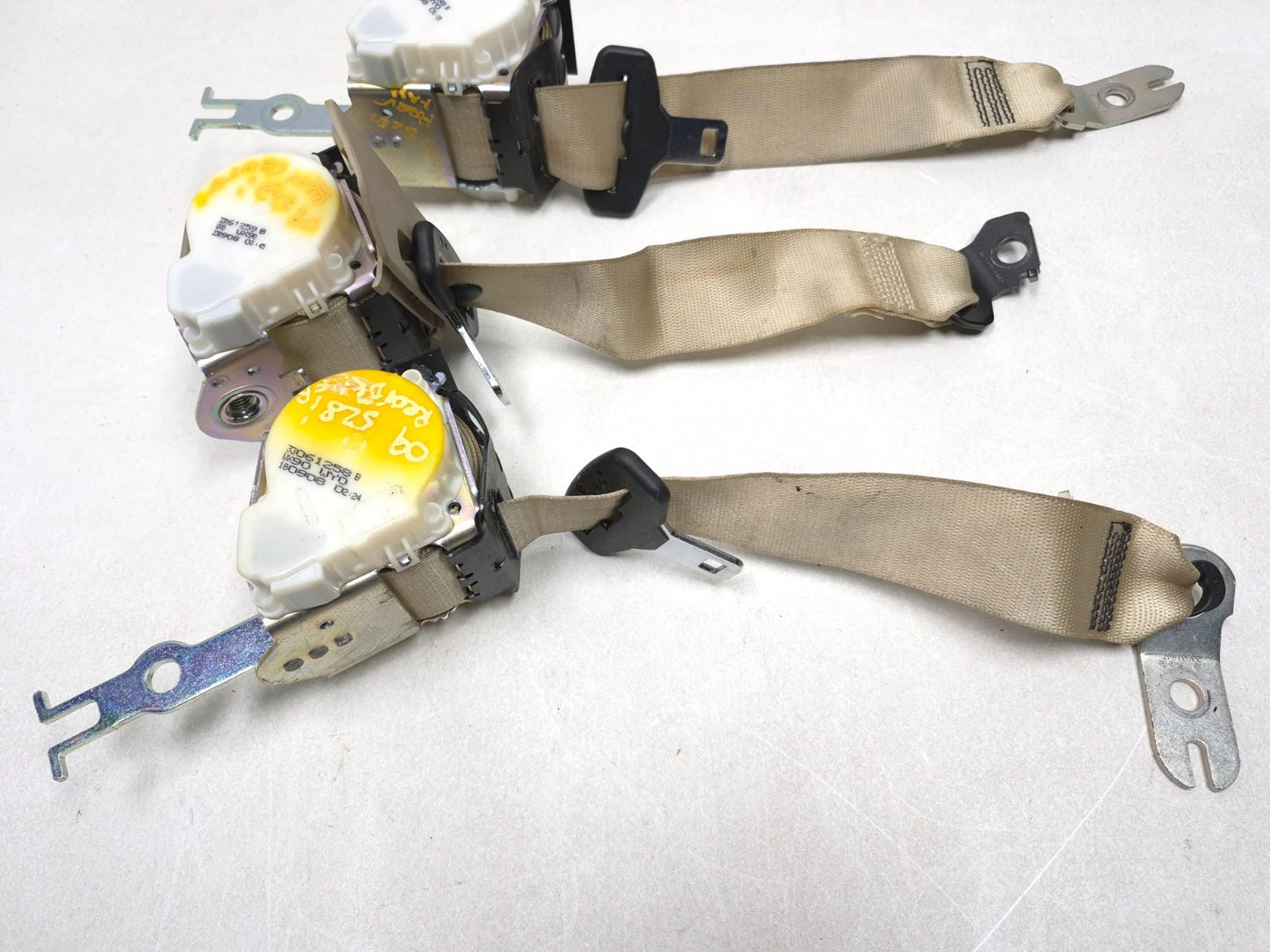 2007 BMW 530i E60 Rear Seat Belt Retractor Left &center & Right OEM