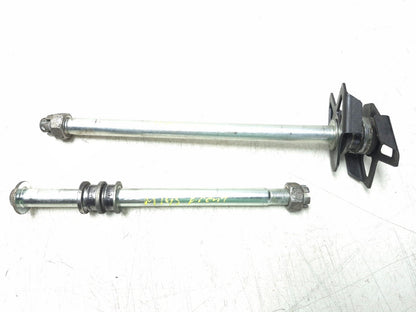 2019 Kawasaki Er400 Z400 Wheel Axle Front & Rear Pair OEM