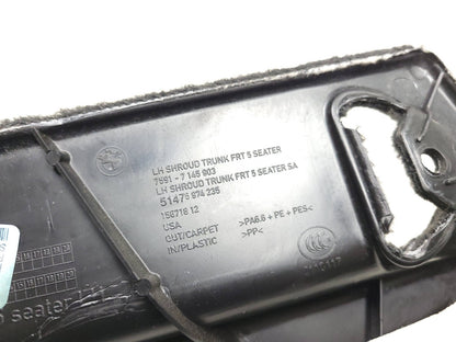 2007-2013 BMW X5 E70 Trunk Luggage Cargo Trim Panel Cover Left & Right 4pcs OEM