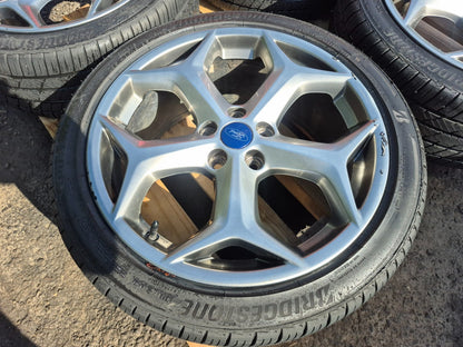 2014-2018 Ford Focus St Wheel Rim W/tire 18jx18 235/40/r18 Bridgestone 4 Pcs OEM
