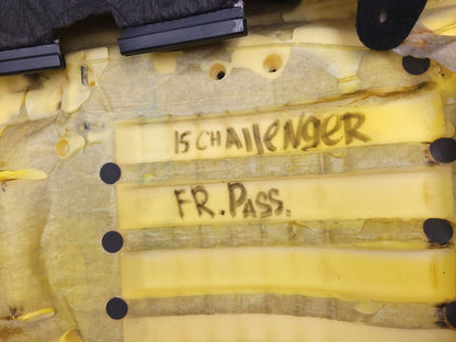 15 - 18 Dodge Challenger Front Passenger Seat Upper Cushion OEM 87k