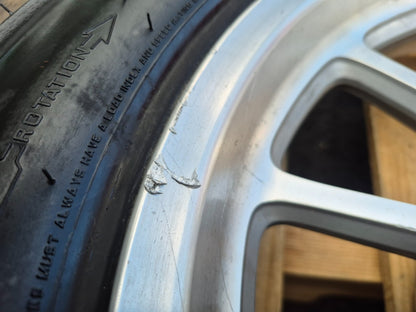 2014 Triumph America Wheel Rim W/tire Metzeler Front & Rear Pair OEM